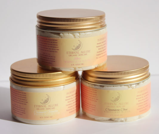 Herb infused whipped body butter