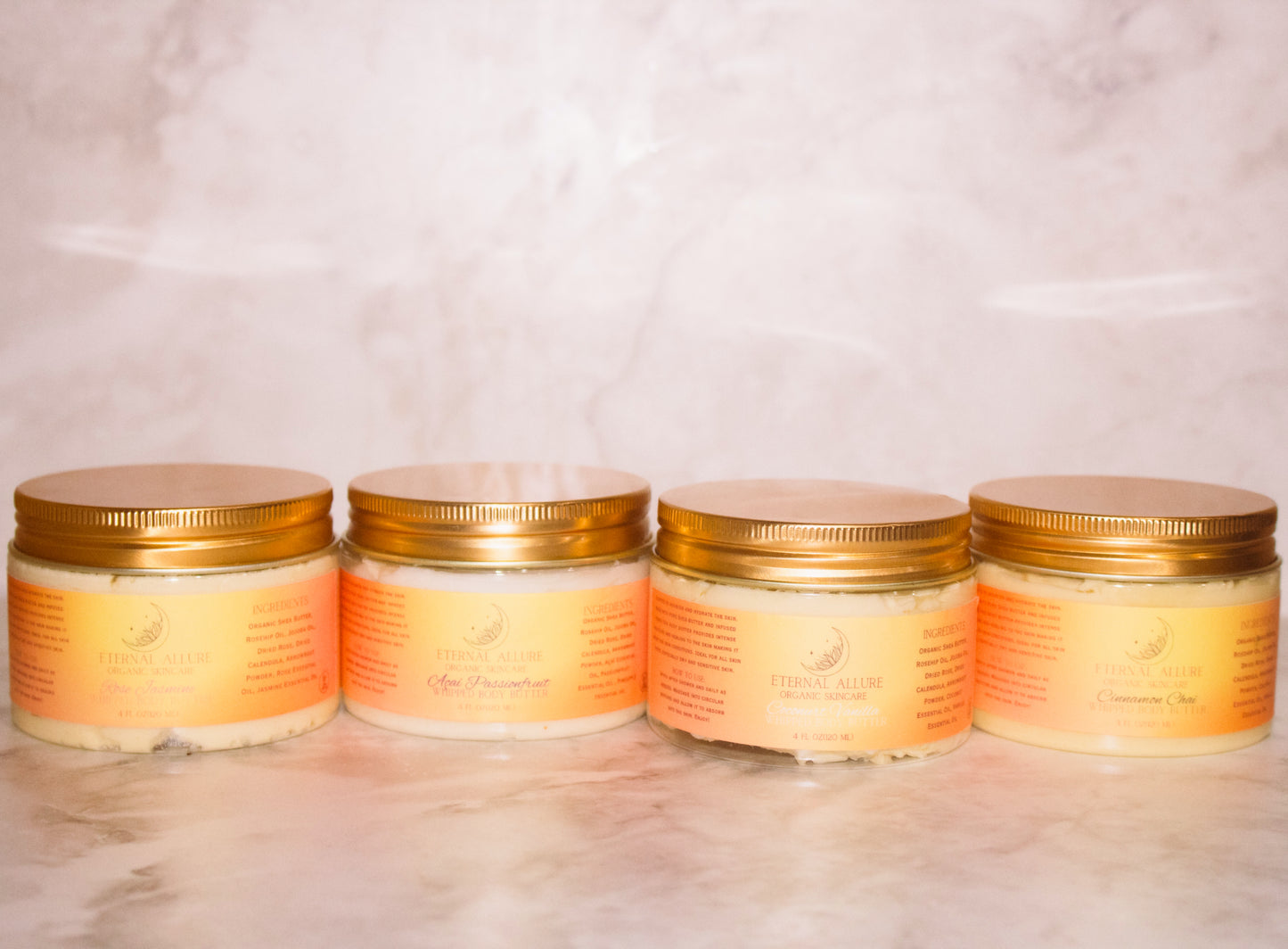 Herb infused whipped body butter
