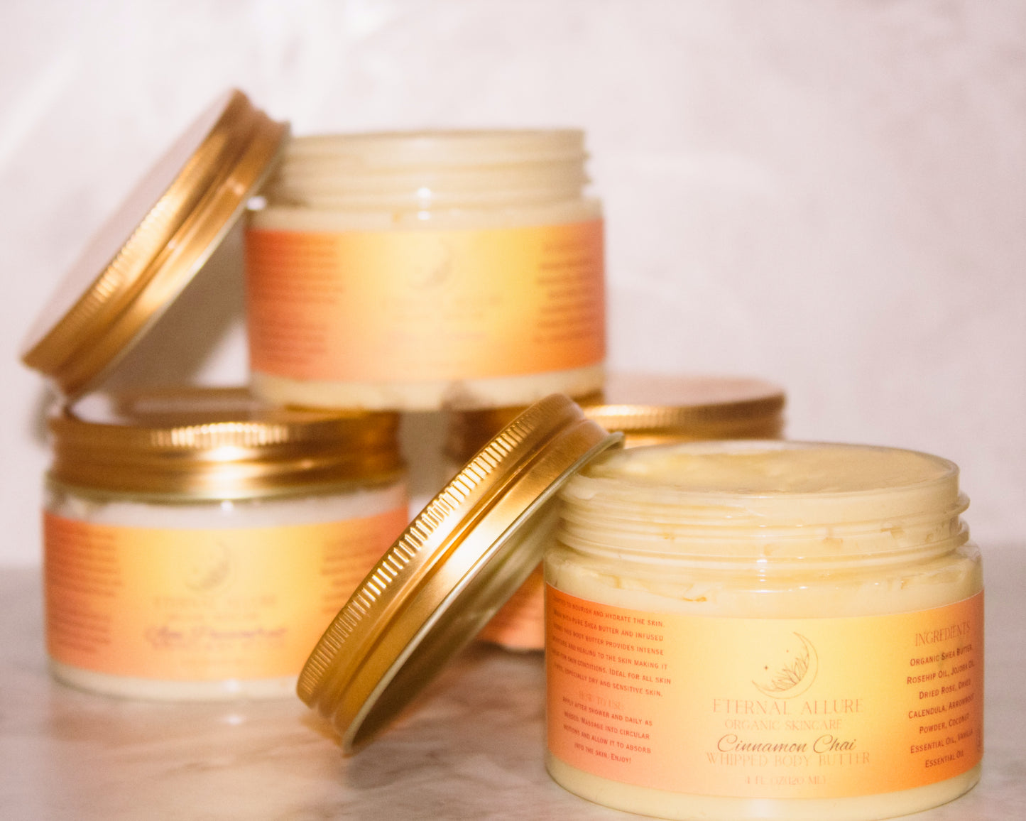 Herb infused whipped body butter